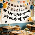 thumbnail image 6 of chaungfeng We Are So Prouds Of You Graduation Banners 98 Inch, Glitter Congrats Grad Garland for Graduation Party Decorations Grad Party Supplies, Black, 6 of 6