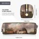thumbnail image 3 of Disketp Three Horses Oil Painting Estuche de Lápices de Cuero con Cierre, Estuche Compacto para Papelería, Bolígrafos y Accesorios Pequeños, 3 of 7