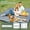 Blue White-80 x 100 Inch, variant on Picnic Blanket Green White 80 x 80 Inch Outdoor Camping Beach Mat