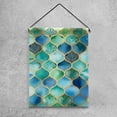 thumbnail image 4 of Mermaid Turquoise Green Scales Double Sided Garden Flag Decorative Weather Resistant Yard Flag, Large DIY Vertical Flag for Farmhouse Patio Lawn, 28x40 Inch, 4 of 6