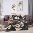 thumbnail image 5 of Blanket Jamie Dornan Ultra-Soft Micro Fleece Wollen Blankets Throw Blankets Carpet Gift for Home Decoration,Decor Sofa,Office,Dormitory Bed car Camp Couch All Seasons, 5 of 6