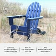 thumbnail image 6 of DuroGreen Folding Adirondack Chairs Made With All-Weather Tangent Lumber, Set of 4, Oversized, High End Patio Furniture for Porch, Lawn, Deck, or Fire Pit, No Maintenance, , Navy, 6 of 8