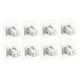 thumbnail image 1 of 8 soportes para barra de cortina, soporte de pared para baño y dormitorio. blanco, 1 of 9