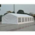 thumbnail image 3 of Outsunny 20' x 40' Large Outdoor Carport Canopy Party Tent with Removable Protective Sidewalls & Versatile Uses, White, 3 of 9