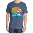 thumbnail image 2 of Wild Bobby,Del Boca Vista Seinfeld Retirement Community, Streetwear, Garment-Dyed Washed Look Short Sleeve T-Shirt, Navy, Medium, 2 of 3