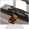 thumbnail image 3 of Square 2Pack PU Leather Halloween Pumpkin Cruise Luggage Tag with Privacy Cover and Name ID Tag for Travel Handbags Backpacks Luggage Tags, 3 of 6