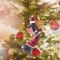 thumbnail image 5 of Adorno de árbol de perro acrílico navideño divertido con cuerda para decoración de fiesta en casa, 5 of 5