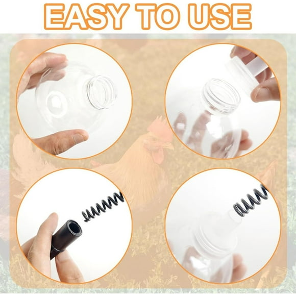 Big Savings! 2 Sets Feeder Chicken Feeder Chicken Toy With Spring Chicken Slow Feeder Boredom Repels Stay In A Good Mood For Chickens Poultry 40 Cm Sales Today Clearance!
