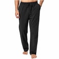 thumbnail image 2 of Mgmyaa Men's Stretchy Yoga Jogger Pants With Drawstring Elastic Waist Regular Fit Full Length Soft For Exercise Daily Wear, 2 of 8