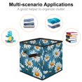 thumbnail image 2 of Daisy Foldable Storage Basket with Handle, 10.8"x10.5"x10.6", Large Capacity - Storage Bin, Toy Box, 2 of 6