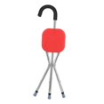 thumbnail image 4 of Silla plegable de caña con asiento, portátil y cómoda, con asa, tipo taburete, soporta hasta 100 kg. Rojo, 4 of 9