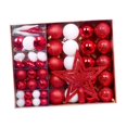 thumbnail image 3 of Adornos navideños de bolas, adornos navideños, regalo ideal y práctico, para de , decoraciones para árboles de para festivales de Rojo y blanco, 3 of 8