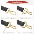thumbnail image 5 of Uxcell Swivel Clasp Hooks [4pcs] - Key Chain Clip Hooks Use for Keychain Making - [Light Gold And Gold - 1.9 IN] D Ring Clip Lanyard Hardware, 5 of 6