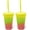 Ombre Glow Yellow, variant on Silipint Silicone 16 oz Straw Tumbler, Ombre Glow Yellow