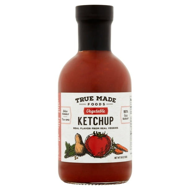 True Foods Ketchup Vegetable,18 Oz (Pack Of 6)