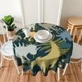 thumbnail image 2 of Dinosaur Table Cloth Round Table Cover Wrinkle Resistant Waterproof Tablecloth 60 Inch Washable for Kitchen Party Picnic Fall Decorations for Home Animal, 2 of 6