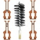 thumbnail image 5 of Cepillo deshollinador de chimeneas, cepillo de alambre para deshollinador de chimeneas de erizo, cepillo para tuberías de estufa, limpieza Interior y Exterior? 50 mm Longitud 110 mm, 5 of 5