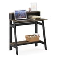 thumbnail image 4 of Pemberly Row Contemporary Wood A-frame Computer Desk in Columbia Walnut, 4 of 6