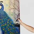 thumbnail image 3 of Shiartex Peacock Snow Tree Pretty Shower Curtain 100% Polyester Fiber Bathroom Decoration Home Bathtubs Curtain with Hooks 36x72, 3 of 7