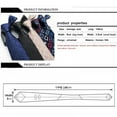 thumbnail image 3 of Silk Jacquard Woven Men Classic Man's Tie Necktie Fashion Plaid Print Men's Ties New Men Accessories, 3 of 4