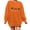 Orange, variant on Womens Sweatshirts Halloween Crewneck Comfort Shirts for Women Plus Size Pumpkin Season Funny Graphic Cotton Sweater Fall Clothes Tops Halloweens Great Gift for Her