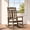 Brown, variant on SERWALL Oversized Outdoor Rocking Chairs Set of 2 for Adults, HDPE All Weather Patio Rockers for Porch Garden Lawn, White