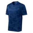thumbnail image 5 of Mens Moisture Wicking CamoHex Polyester T-Shirt True Royal XL, 5 of 8