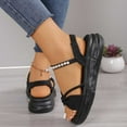 thumbnail image 5 of Women's Summer Plus-size Pearl Sponge Maternity Slippers Summer Sandals for Women Black 42, 5 of 7