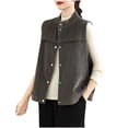 thumbnail image 2 of Xuyuer Women's Spring Fashion Sleeveless Button Down Tops, Lightweight Blouse for Layering, Business Casual Office Wear and Seasonal Wardrobe Transition, 2 of 7
