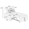 thumbnail image 7 of Poundex Convertible Chair Bed, 7 of 7