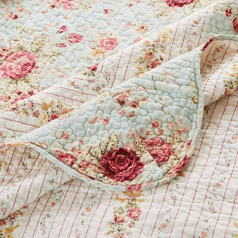 Greenland Home Fashions Antique Rose Traditional 100 Cotton Throw