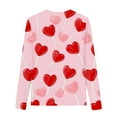 thumbnail image 5 of Tdoqot Girls Valentines Day T Shirts- Heart Print Long Sleeve Crewneck Cute Tops Coffee Size 3-4 Years, 5 of 5