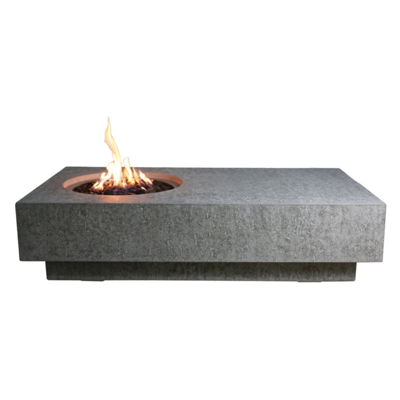 42 cast concrete rectangle fire pit