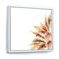 thumbnail image 3 of Designart 'Exotic Dry Pampas Grass On White Background' Traditional Framed Canvas Wall Art Print, 3 of 5