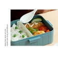 thumbnail image 4 of Bento Box,Bento Lunch Box,Shatterproof Crystal Clear Base,Food Storage Container,Under $10, 4 of 10