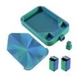thumbnail image 4 of Bandeja de pintura de diamante con tapa Bandeja de clasificación de cuentas Contenedor de almacenamiento fácil de usar Anti azul y verde, 4 of 9