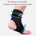 thumbnail image 2 of sweethay 1 pieza de ajuste de pie vendaje soporte Brace prevención de esguinces deporte Fitness banda protectora Accesorios para máquinas de ejercicios negro S, 2 of 6