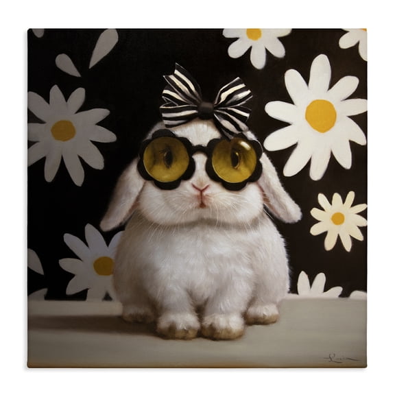 Stupell Industries Boopsie Daisy Bunny Canvas Wall Art, design by Lucia Heffernan