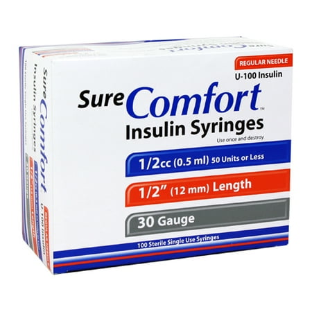 sure comfort insulin syringe