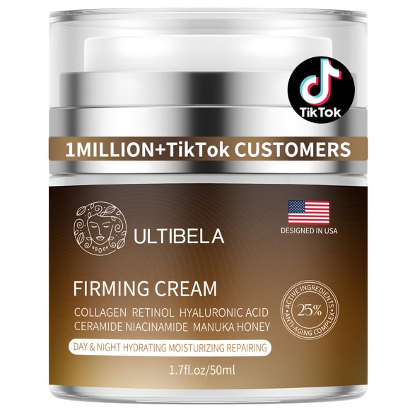Crema para el cuello ULTIBELA Tighten and Lift con retinol, 50 ml, antienvejecimiento