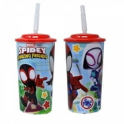 Marvel Comics Spidey  and  Friends 16oz PP Sports Tumbler with Straw