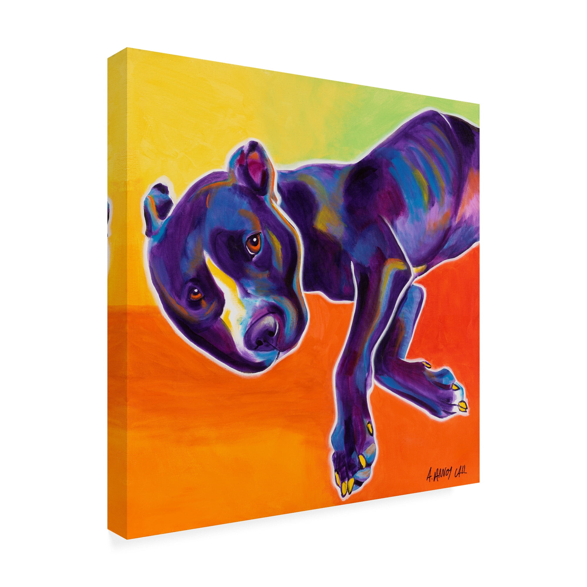 Trademark Fine Art 'Izzy Pet Dog' Canvas Art by DawgArt
