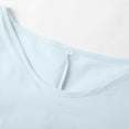 thumbnail image 6 of Wdgfv Women's Summer Tiered Layered Linen Maxi Dress Flowy Casual Loose Cotton Short Sleeve Wedding Long Dress Blue L, 6 of 8