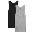 thumbnail image 2 of Men`s Basic A Shirts, XL, Black/Grey, 2 of 4