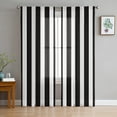 thumbnail image 4 of Simple Modern Black and White Stripes Tulle Curtains for Bedroom Home r Living Room Kitchen Voile Curtains for Blind Drapes, 4 of 7