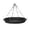 Black, variant on Black Hanging Bird Feeder Tray 12.8 Inch Multi-Use Platform Feeder for Wild Birds