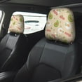 thumbnail image 4 of 2 PCS Car Headrest Cover, Cute Green Avocado Eggs Soft Car Seat Head Rest Cover Protector Interior Car Accessories Seat Covers for Cars Truck Auto Only Covers, 4 of 8