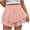 Pink, variant on Clearance! Lisingtool Flowy Shorts for Women Casual Boho Ruffle Tiered Skorts High Waist Mini Skirts Tennis Going Out Trendy Shorts Pink on Clearance