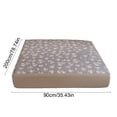 thumbnail image 3 of Linnome Fitted Sheet Floral Pattern Breathable Linen Mattress Protector for Single Bed Cool Easy Clean 35.4x78.4in Multicolor#02, 3 of 7