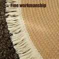 thumbnail image 4 of Premium Cotton Rope Area Rug-Soft,Durable,Celerypets Cotton Rope Braided Rug,Stylish Hand Woven Area Rug Scratch Pad,Home Rug Round Design with Fringe for Living Room,Bedroom,Office,Easy Clean(Brown,4, 4 of 8